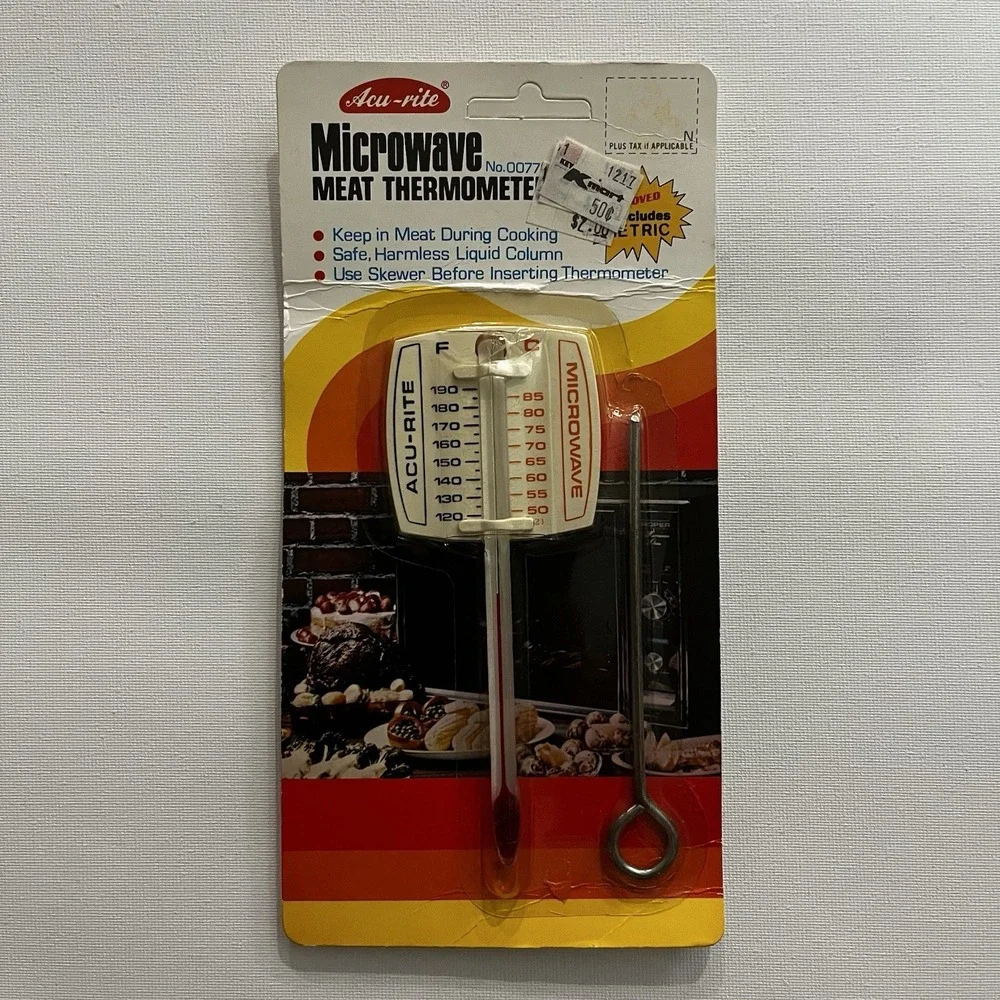 🇺🇸 Vintage Acu‑Rite Microwave Meat Thermometer #00770 NOS Dishwasher Safe‎